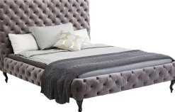 KARE Bett Desire Hoch Silbergrau 160x200 cm New