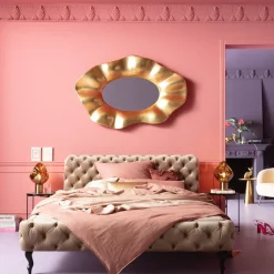 KARE Bett Desire Velvet Ecru 160x200cm Online