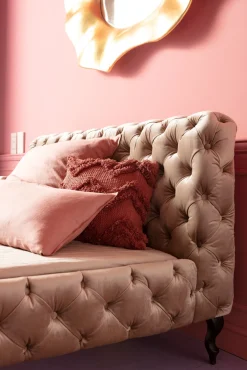 KARE Bett Desire Velvet Ecru 160x200cm Online