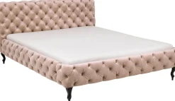 KARE Bett Desire Velvet Ecru 180x200cm Discount