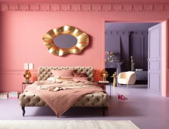 KARE Bett Desire Velvet Ecru 180x200cm Discount