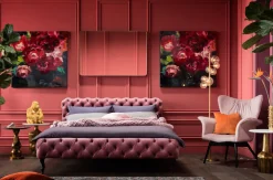 KARE Bett Desire Velvet Rose 180x200cm Online