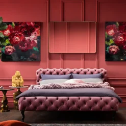 KARE Bett Desire Velvet Rose 160x200cm Hot