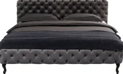 KARE Bett Desire Velvet Silbergrau 160x200 cm Sale