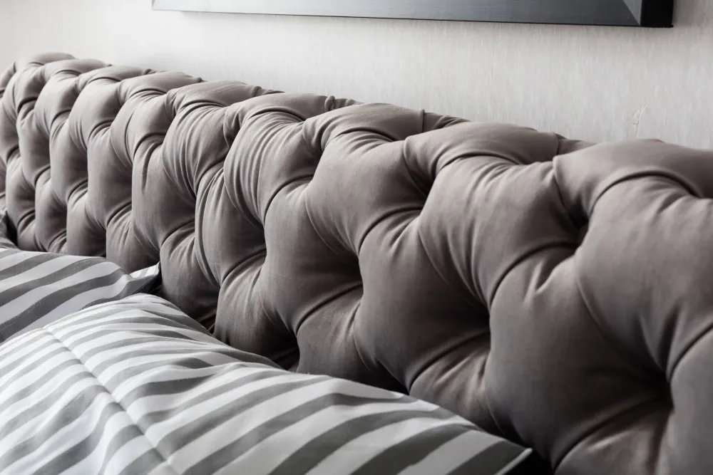 KARE Bett Desire Velvet Silbergrau 160x200 cm Sale