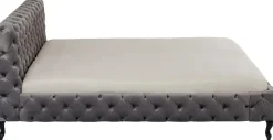 KARE Bett Desire Velvet Silbergrau 160x200 cm Sale