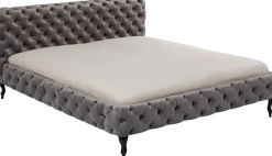 KARE Bett Desire Velvet Silbergrau 160x200 cm Sale