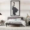 KARE Bett Desire Velvet Silbergrau 180x200 cm