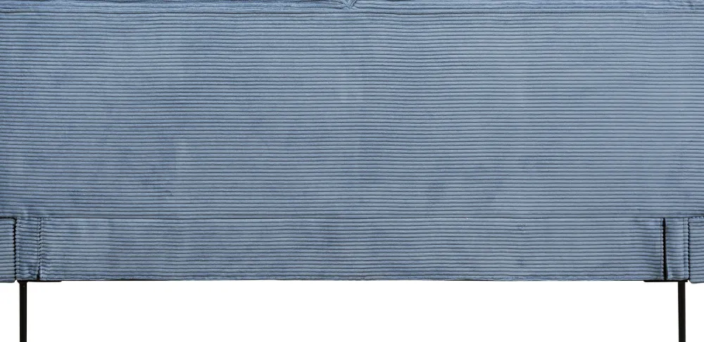 KARE Bett East Side Cord Blau 180x200cm Clearance