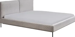 KARE Bett East Side Cord Grau 160x200cm Discount