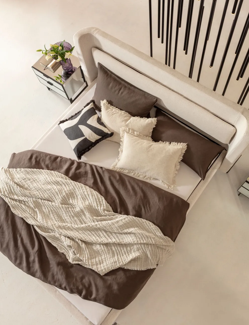 KARE Bett Tivoli Ecru 160x200cm Discount