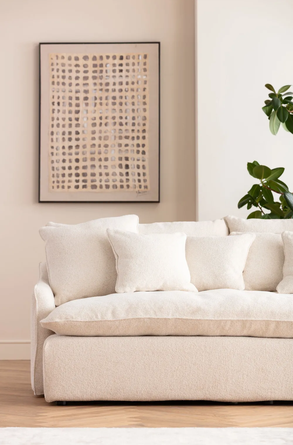 KARE Bigsofa Boheme Creme 230cm Outlet