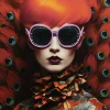 KARE Bild Fancy Red Lady LED 120x80cm Hot