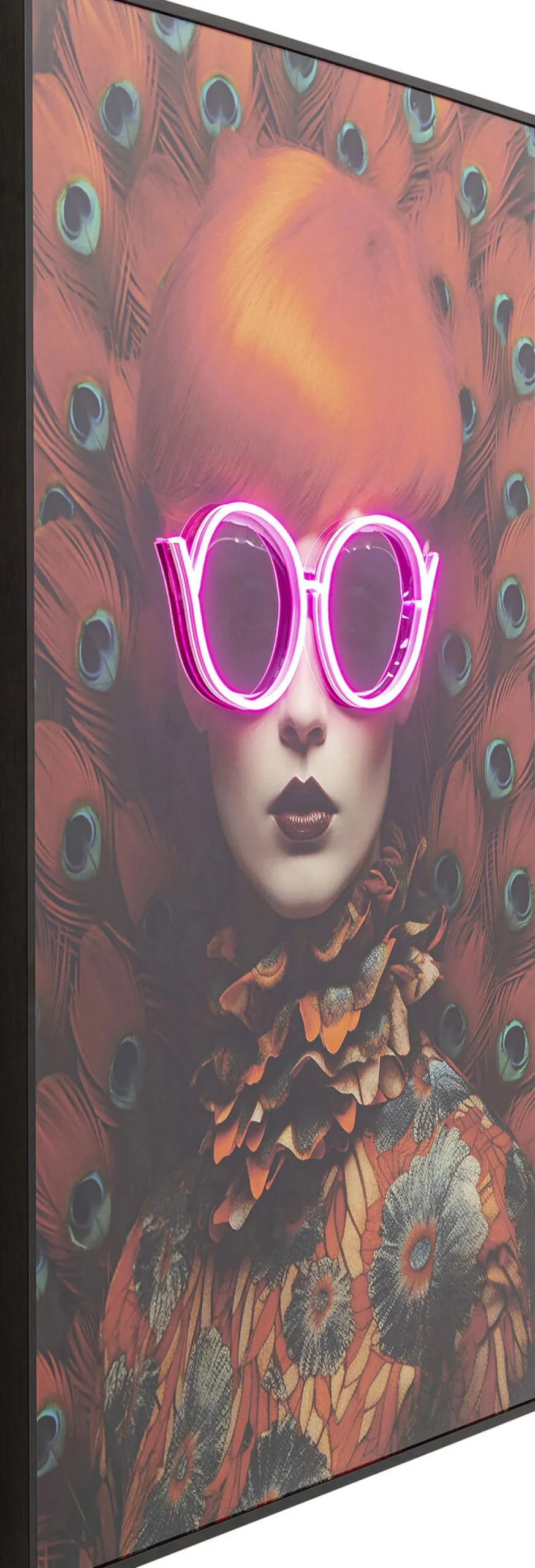 KARE Bild Fancy Red Lady LED 120x80cm Hot
