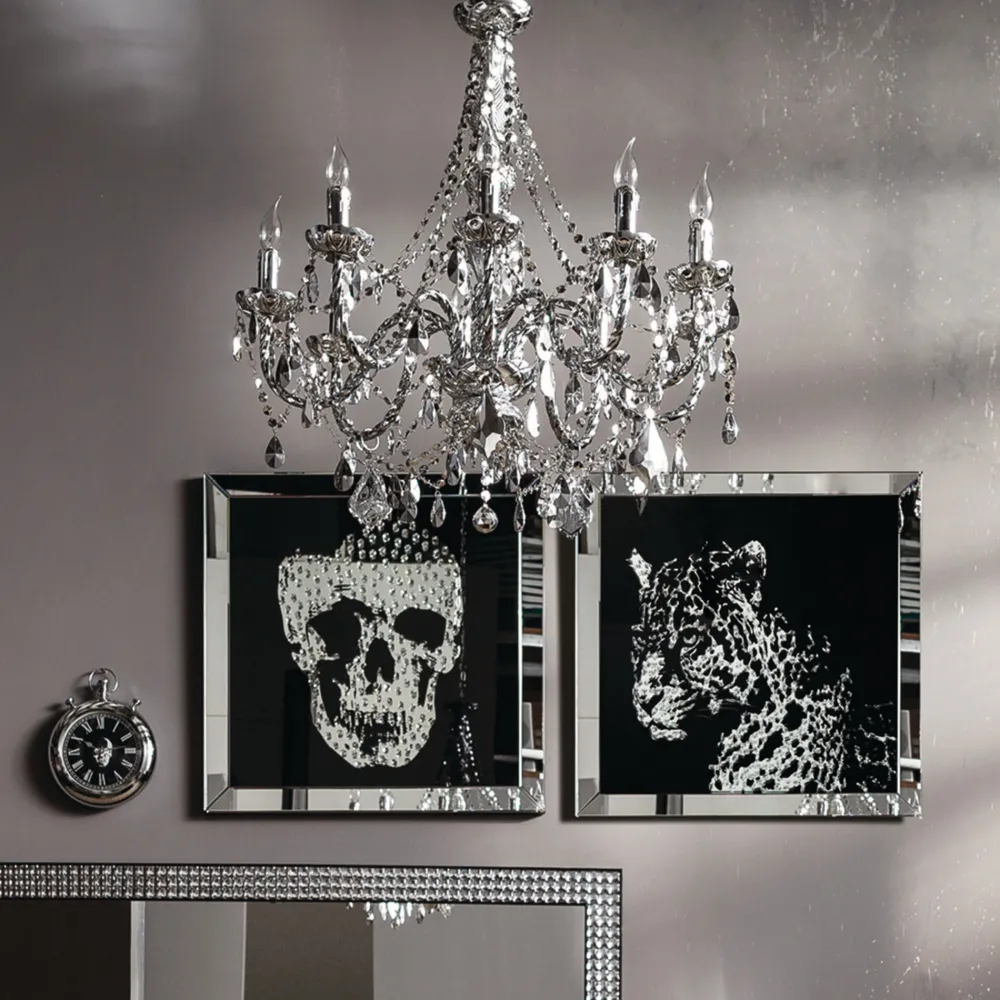 KARE Bild Frame Mirror Skull 100x100cm Sale