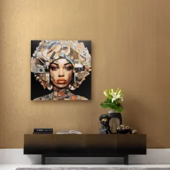 KARE Bild Glas Art Geo Women 3D 120x120cm Clearance