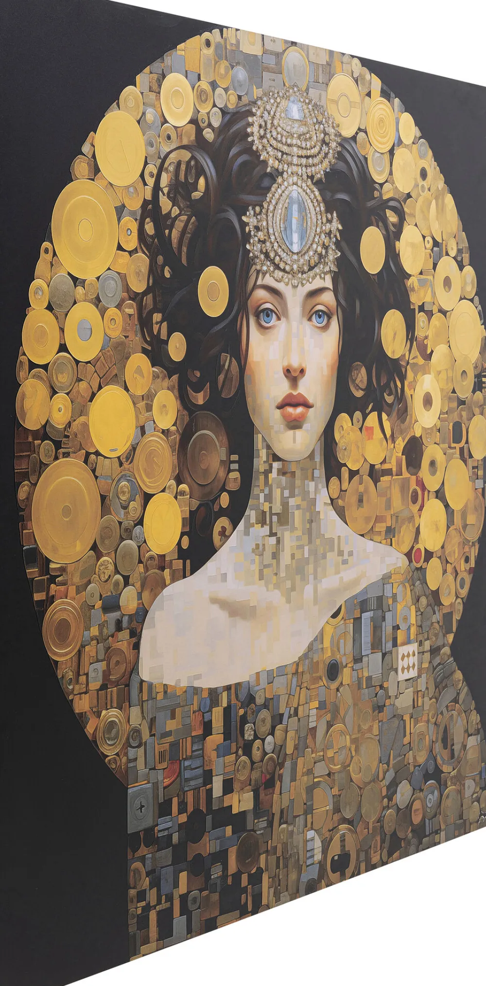 KARE Bild Glas Art Nouveau Lady 3D 120x120cm Sale