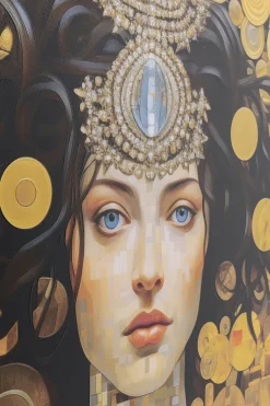 KARE Bild Glas Art Nouveau Lady 3D 120x120cm Sale