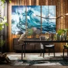 KARE Bild Glas Triptychon Wave (3/Set) Outlet