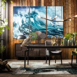 KARE Bild Glas Triptychon Wave (3/Set) Outlet