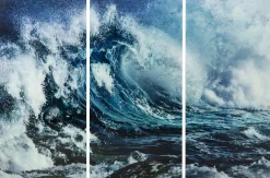 KARE Bild Glas Triptychon Wave (3/Set) Outlet