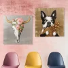 KARE Bild Touched Dog with Pineapple 80x80cm