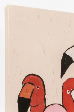 KARE Bild Touched Flamingo Meeting 90x120cm New