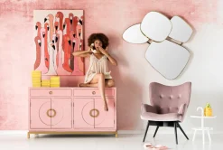 KARE Bild Touched Flamingo Meeting 90x120cm New
