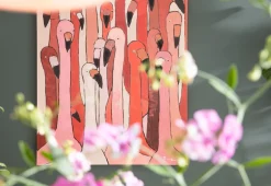 KARE Bild Touched Flamingo Meeting 90x120cm New