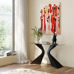 KARE Bild Touched Flamingo Meeting 90x120cm New