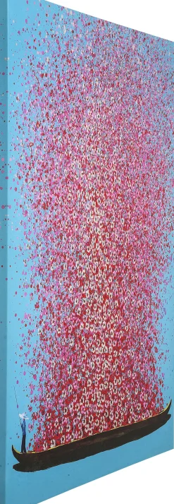 KARE Bild Touched Flower Boat Blau Pink 120x160cm Best