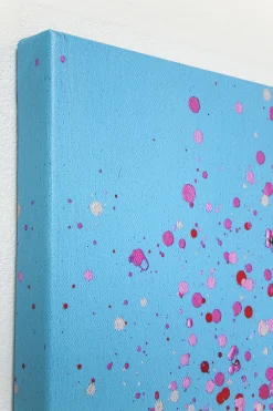 KARE Bild Touched Flower Boat Blau Pink 120x160cm Best