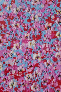 KARE Bild Touched Flower Boat Blau Pink 120x160cm Best