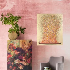 KARE Bild Touched Flower Boat Gold Rot 80x100cm Online