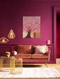 KARE Bild Touched Flower Couple Gold Pink 80x100cm Best