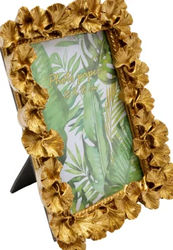 KARE Bilderrahmen Ginkgo Leaf Gold 20x24cm Outlet
