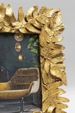 KARE Bilderrahmen Gold Leaves 10x15cm Discount