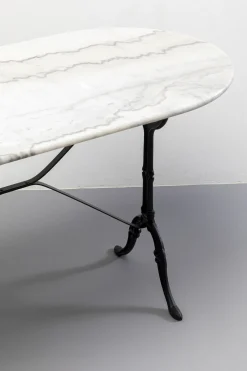 KARE Bistrotisch Kaffeehaus Oval Weiß 120x60cm New