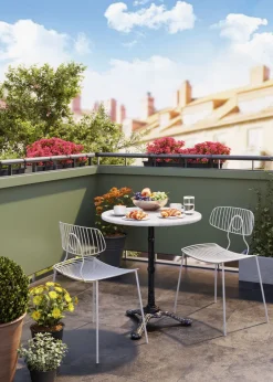 KARE Bistrotisch Kaffeehaus Rund Weiß Ø61 Online