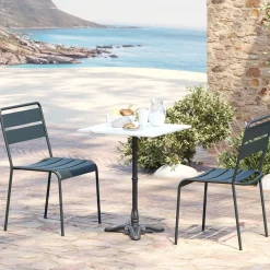 KARE Bistrotisch Kaffeehaus Weiß 60x60cm Clearance