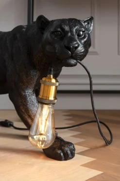 KARE Bodenleuchte Animal Bagheera 40cm