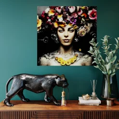 KARE Bodenleuchte Animal Bagheera 40cm