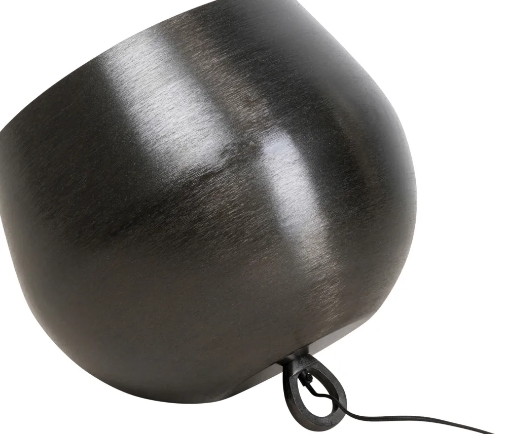 KARE Bodenleuchte Apollon Smooth Schwarz Ø50cm Outlet