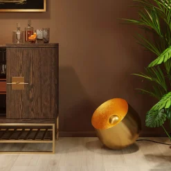 KARE Bodenleuchte Apollon Smooth Gold Ø50cm Outlet