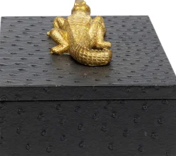 KARE Box Crocodile Schwarz (2/Set) Clearance