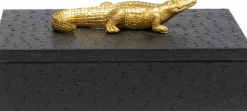 KARE Box Crocodile Schwarz (2/Set) Clearance
