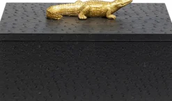 KARE Box Crocodile Schwarz (2/Set) Clearance