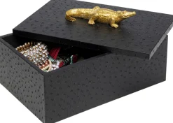 KARE Box Crocodile Schwarz (2/Set) Clearance