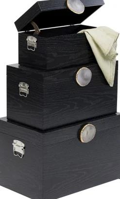 KARE Box Nifty Schwarz (3/Set)