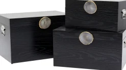 KARE Box Nifty Schwarz (3/Set)